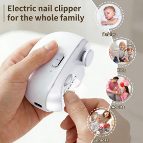 Goinfos Electric Nail Clipper with LED light for precise edge visibility