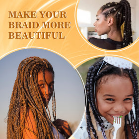 Goiple kit contents help you create neat braid looks.