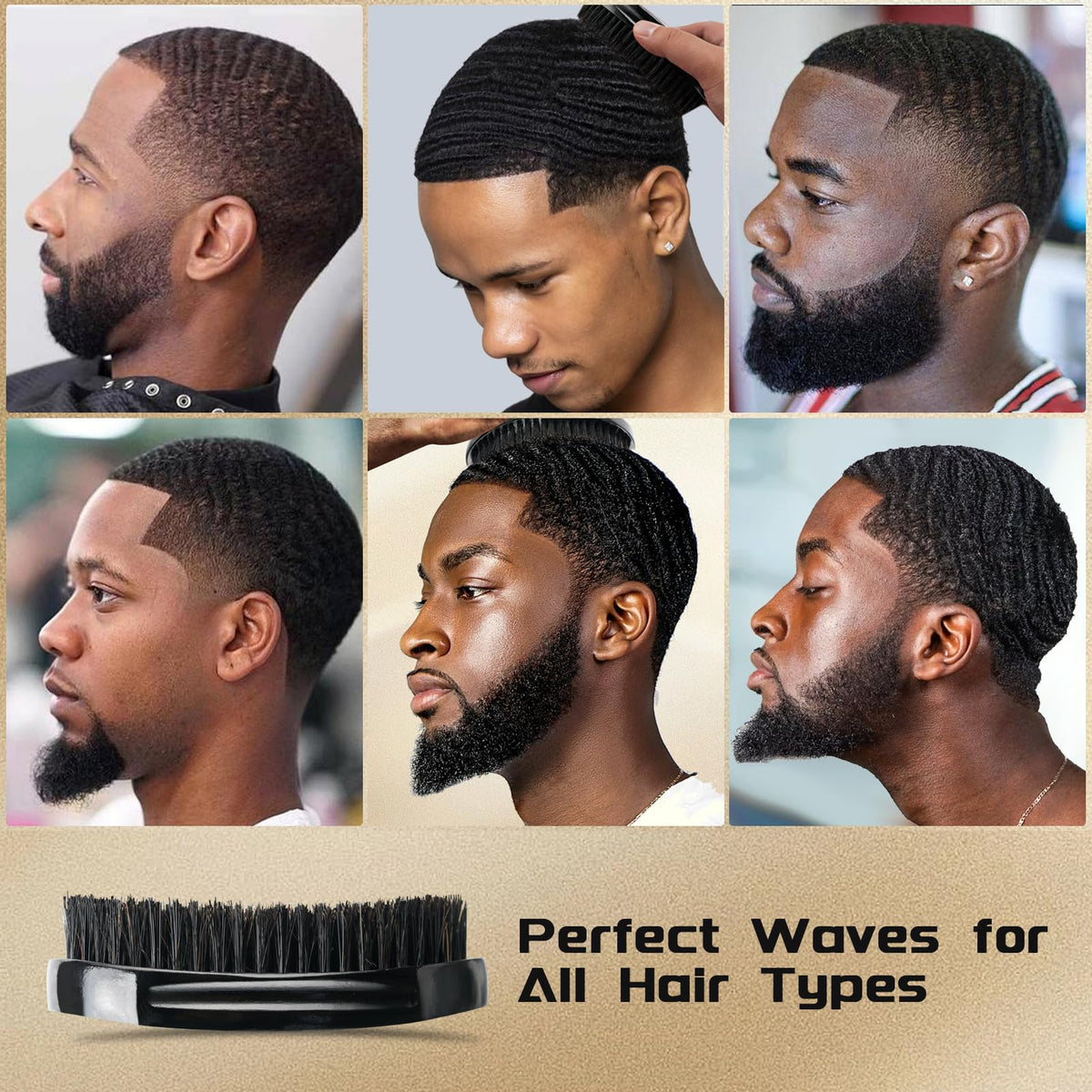 Goiple curved 360 wave brush delivers barber-grade resets for even wave patterns.