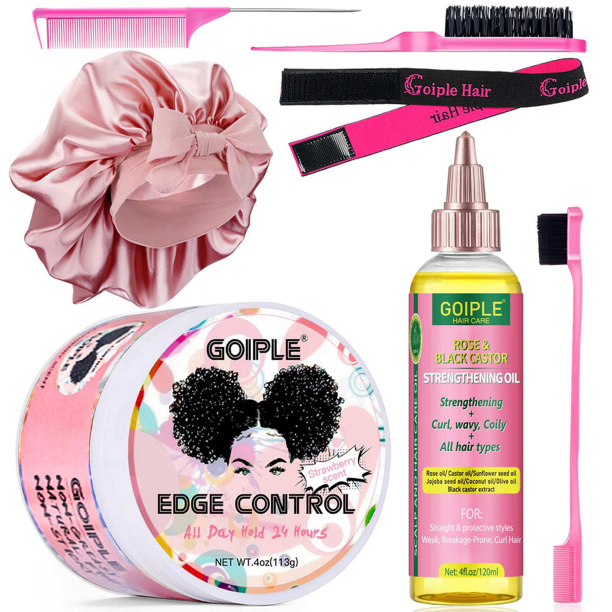 Goiple edge-control-wax jar demonstrates strong hold for precise styling without flaking