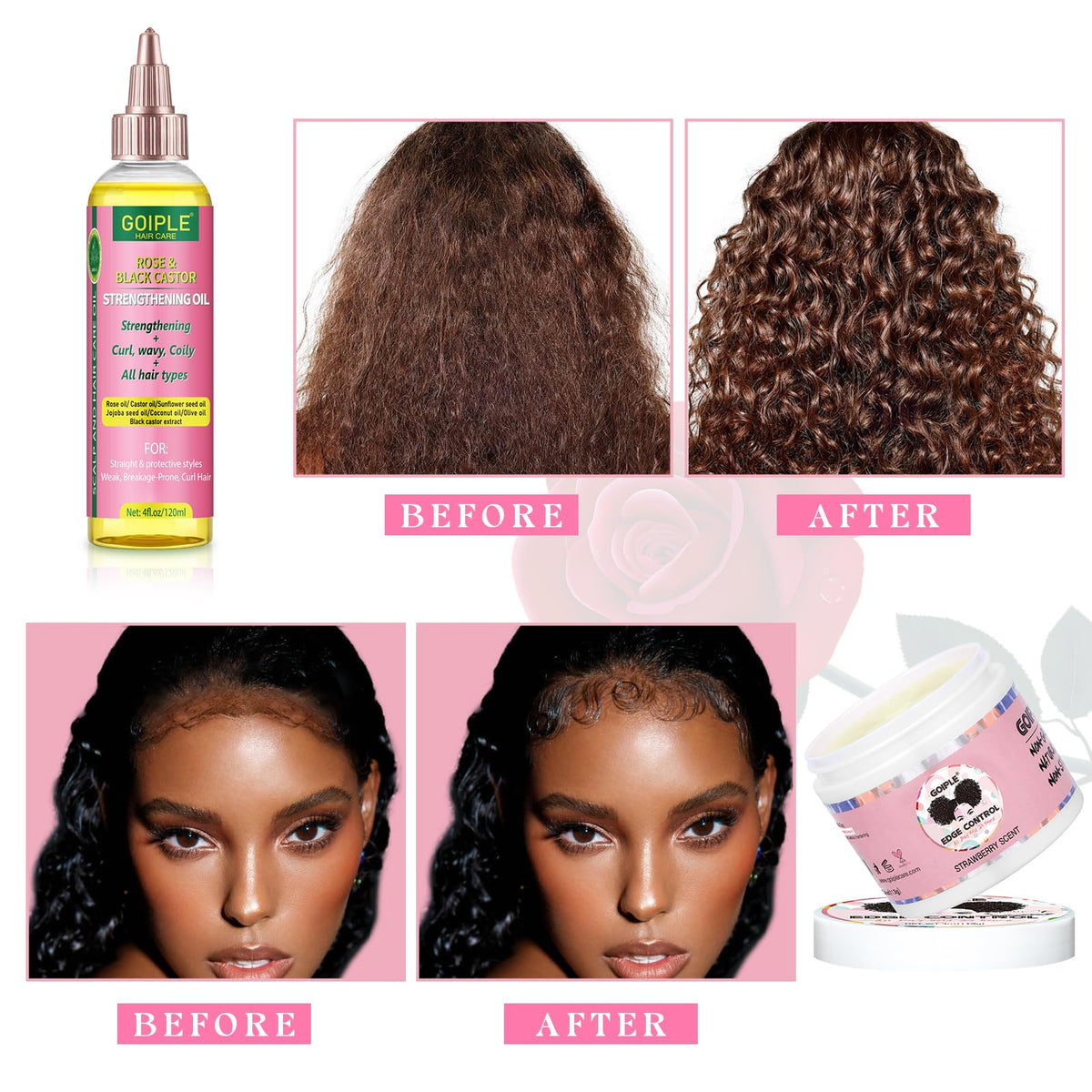 Goiple-elastic-wig-bands help secure wigs comfortably
