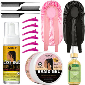 Goiple extra hold braid mousse for long-lasting twists and braids.