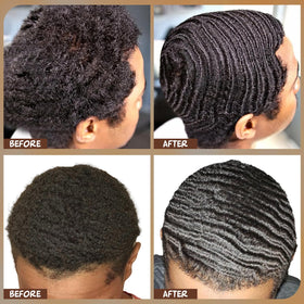 Goiple hair-comb for detangling and wave maintenance.