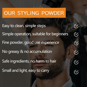 Goiple Hair Styling Powder for Men provides matte, invisible hold throughout the day