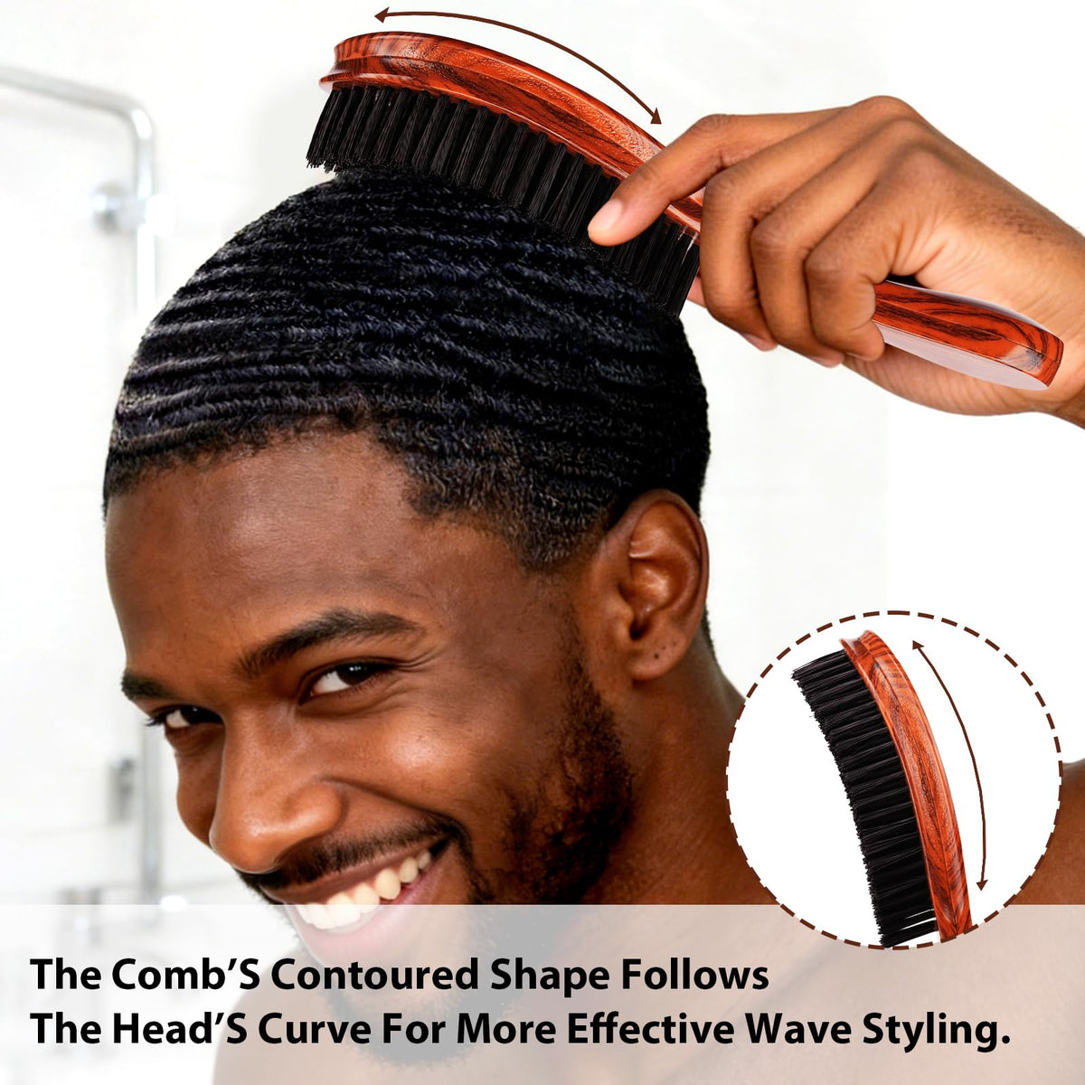 Goiple hard-brush delivers targeted definition for advanced styling.