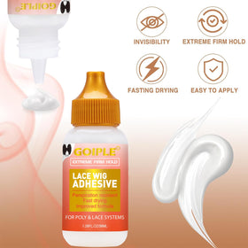 Goiple lace glue remover for gentle residue clean-up after styling