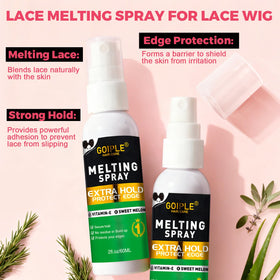 Goiple lace wig melting spray blends invisibly for a natural front hairline