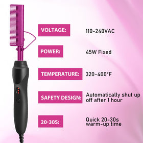 Goiple protective cover keeps the hot comb safe during use
