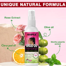 Goiple Rose Water spray absorbs quickly for a non-greasy refresh