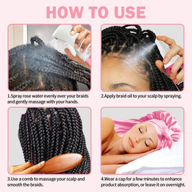 Goiple Satin Braiding Bonnet helps moisture stay in during wear