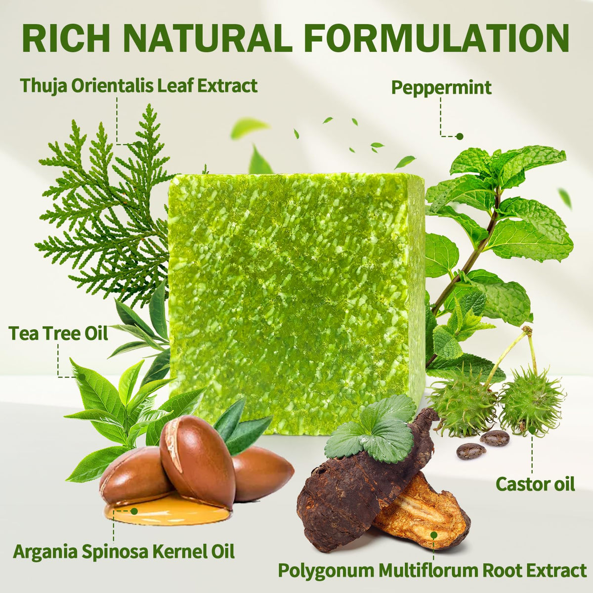 Goiple Shampoo Bar with shea butter cleanses and nourishes hair