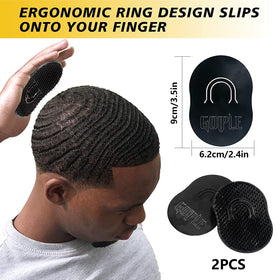 Goiple wave brush 1 distributing pomade evenly for smoother wave formation.