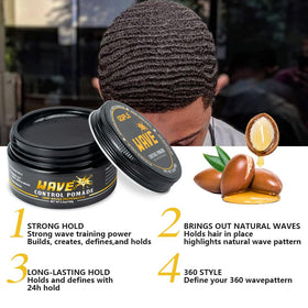 Goiple Wave Butter jar provides nourishing moisture for hair health.