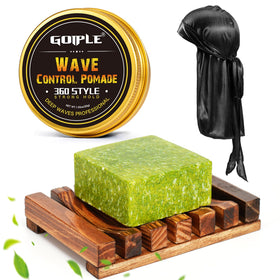Goiple Wave Pomade Bar on display defines waves with crisp styling