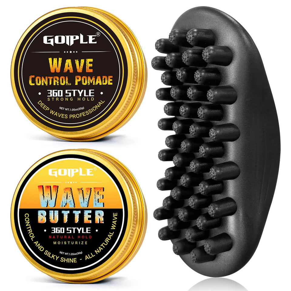 Goiple Wave Pomade Hair Twist Sponge Brush boosts curl definition