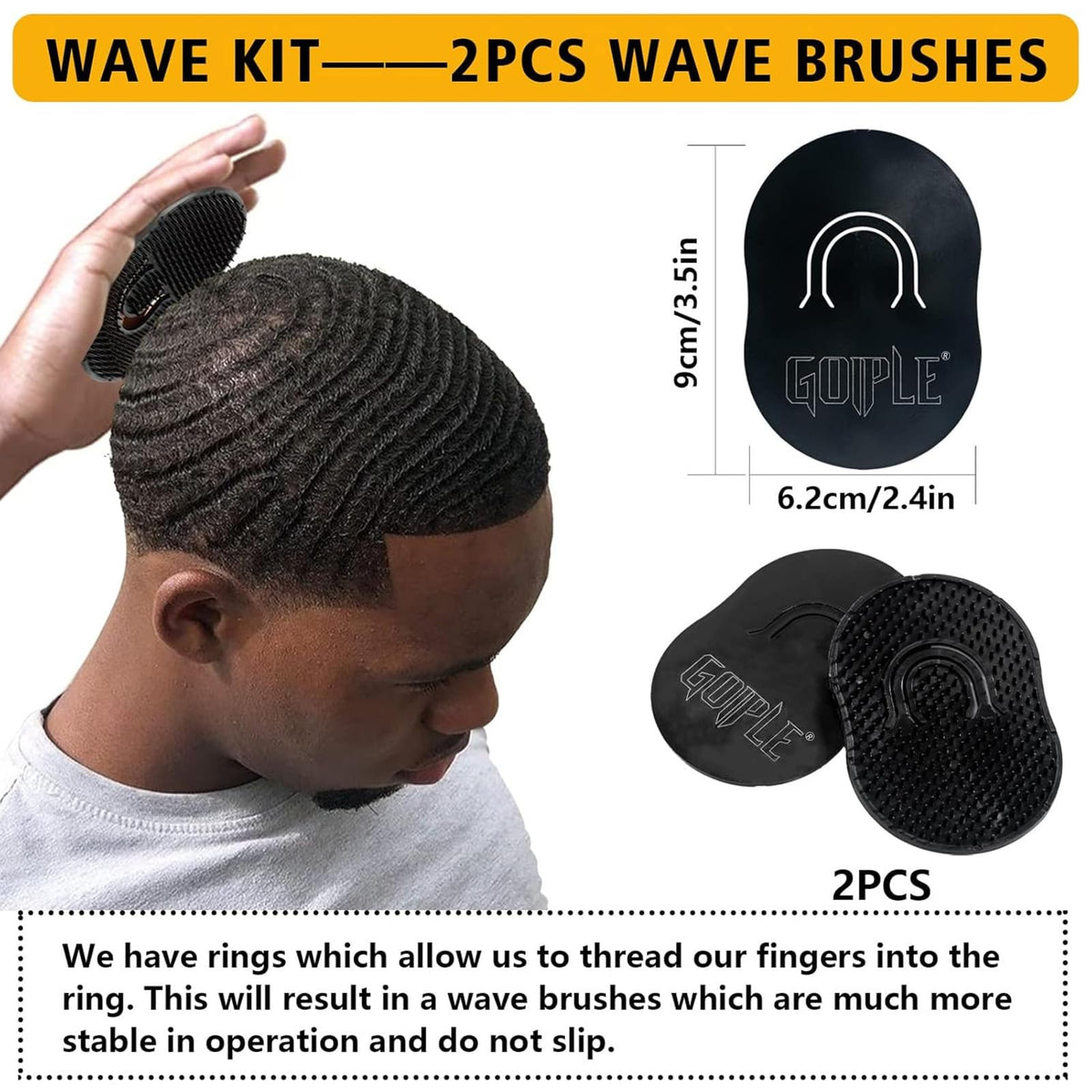Goiple Waves Wash Shampoo cleanses scalp and hair for healthy-looking shine.