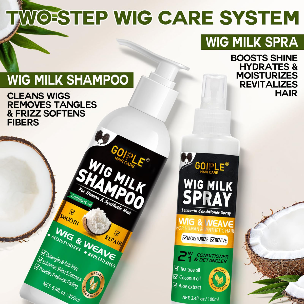 Goiple stable base design keeps wigs secure.