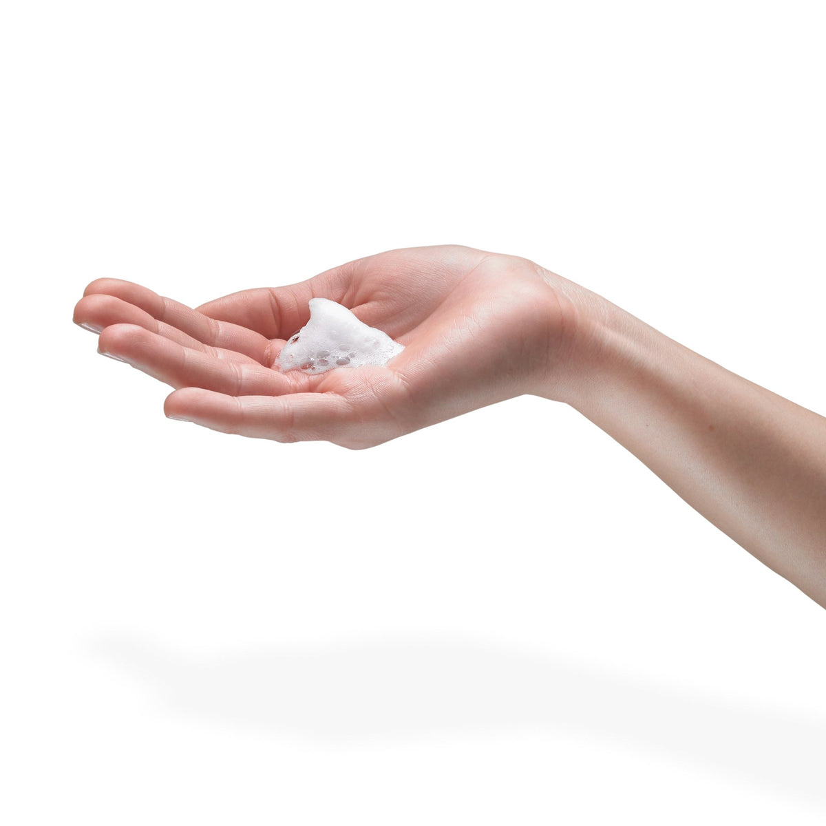 GOJO ADX-12 touch-free dispenser sealed refill showing hygienic use.