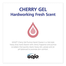 GOJO Cherry Gel Pumice texture close-up highlighting scrubbers for tough soils