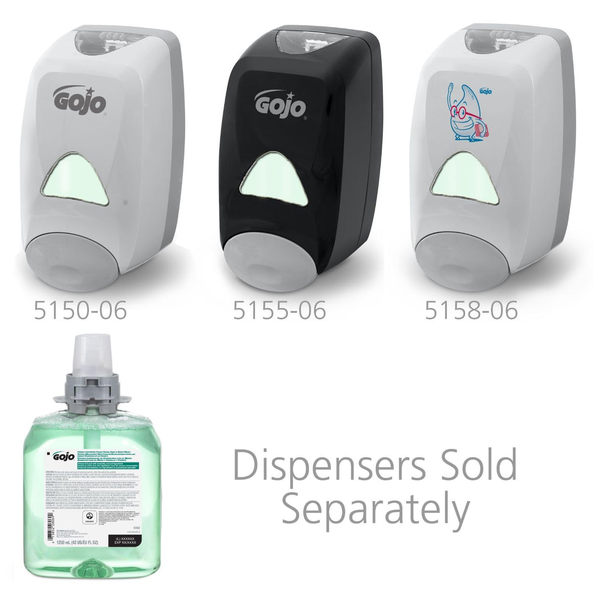 GOJO FMX-12 black dispenser in a high-traffic area with reliable dispensing.