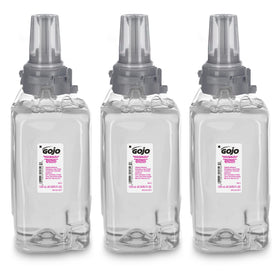 GOJO plum fragrance foam handwash bottle with moisturizing formula.
