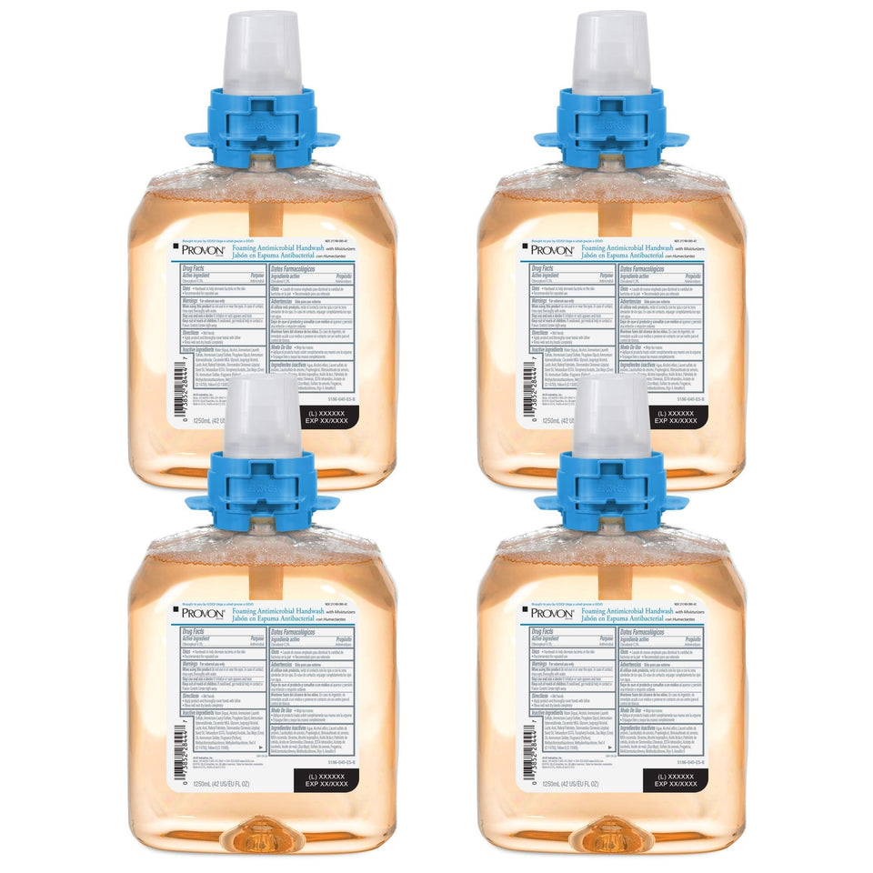GOJO PROVON amber bottle with foaming handwash for gentle daily cleansing