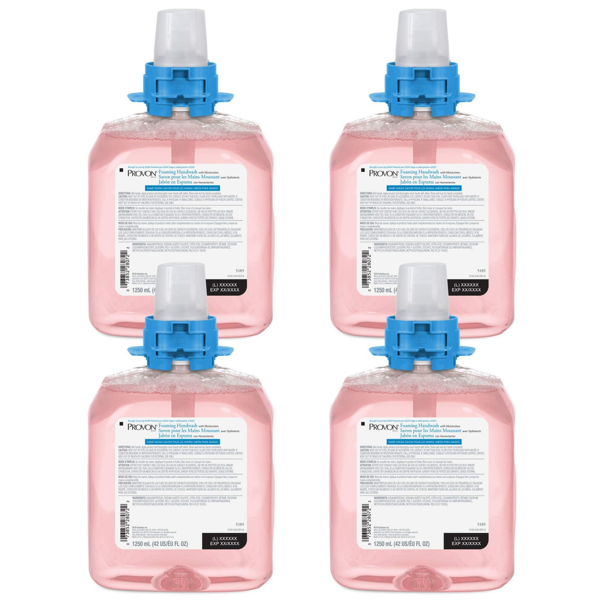 Gojo Provon cranberry foam handwash bottle with rich lather and moisture.