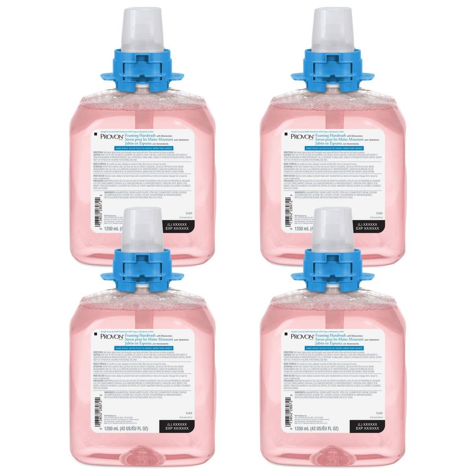 Gojo Provon cranberry foam handwash bottle with rich lather and moisture.