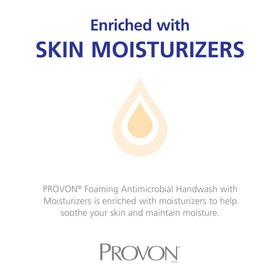 Moisturizers in PROVON formula to help soften skin during handwashing
