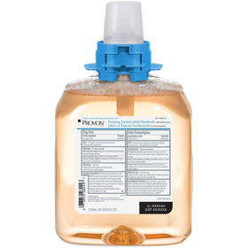 Close-up of prelathered foam indicating quick, convenient cleansing