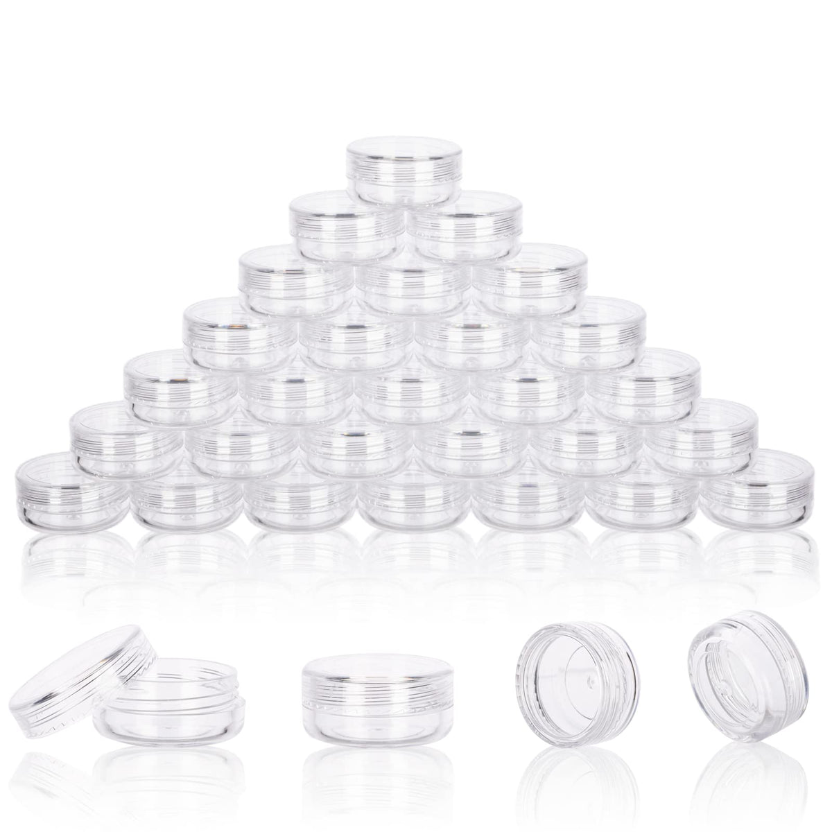 GOLACKY 3g sample container with lid for travel and leak-free storage.