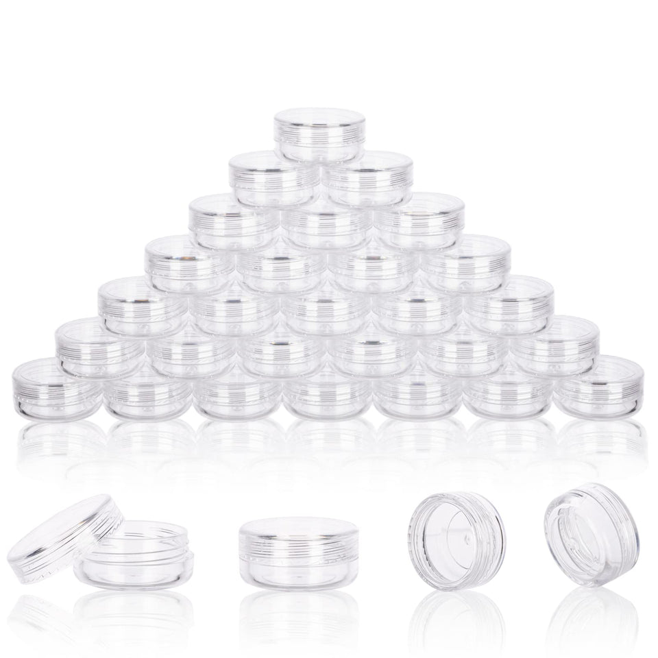 GOLACKY 3g sample container with lid for travel and leak-free storage.