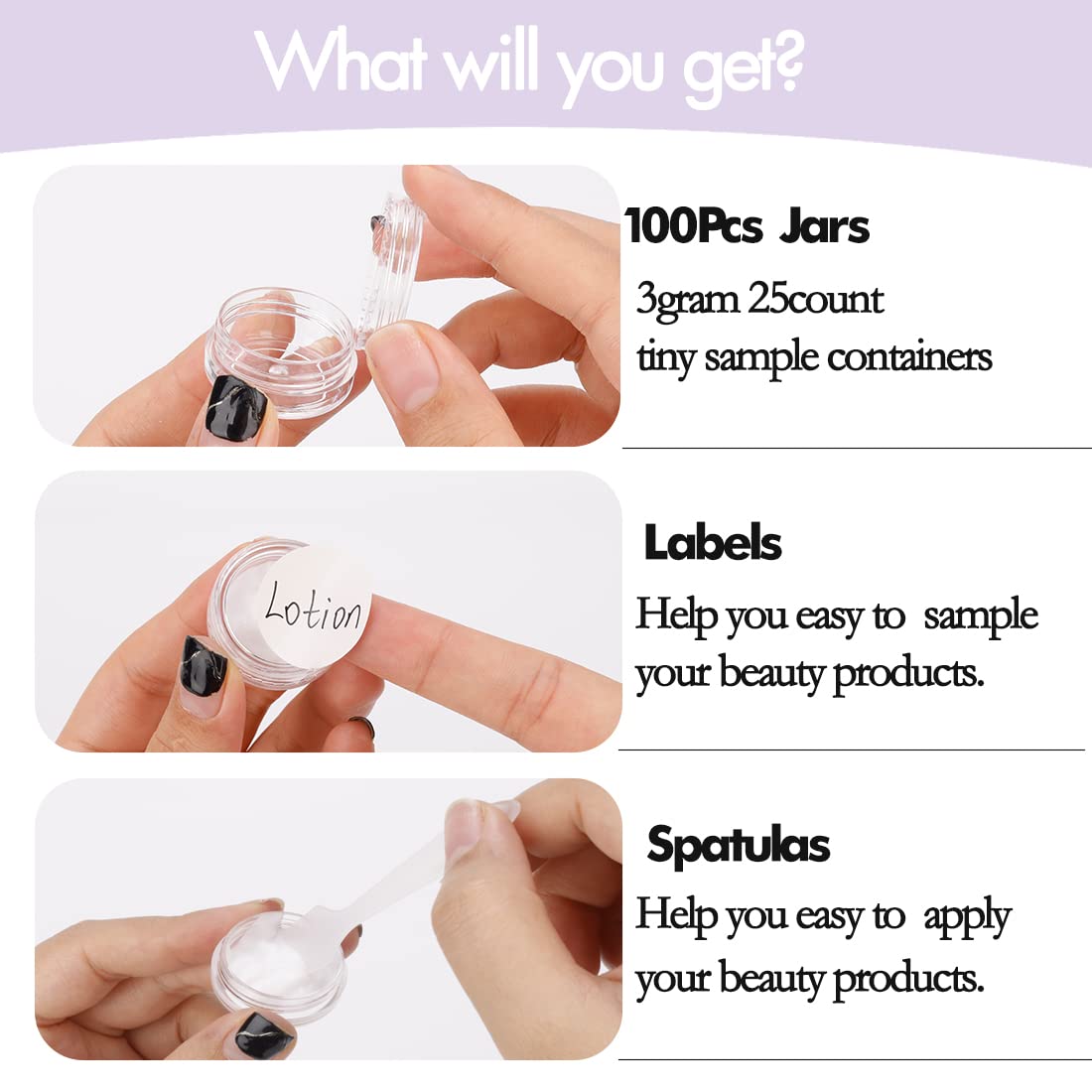GOLACKY 3g travel container in a compact design for on-the-go use.
