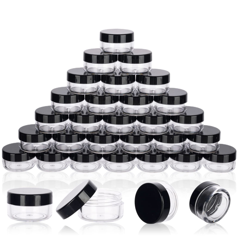 GOLACKY 5ml clear sample jar with lid for portable makeup sampling.