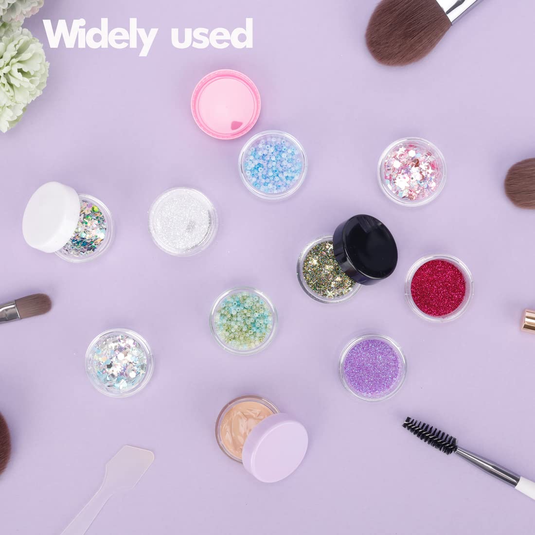 GOLACKY makeup sample jars offer leak protection for on the go use.