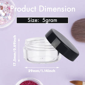 GOLACKY screw-cap sample container set with 100 pieces for mess-free travel.