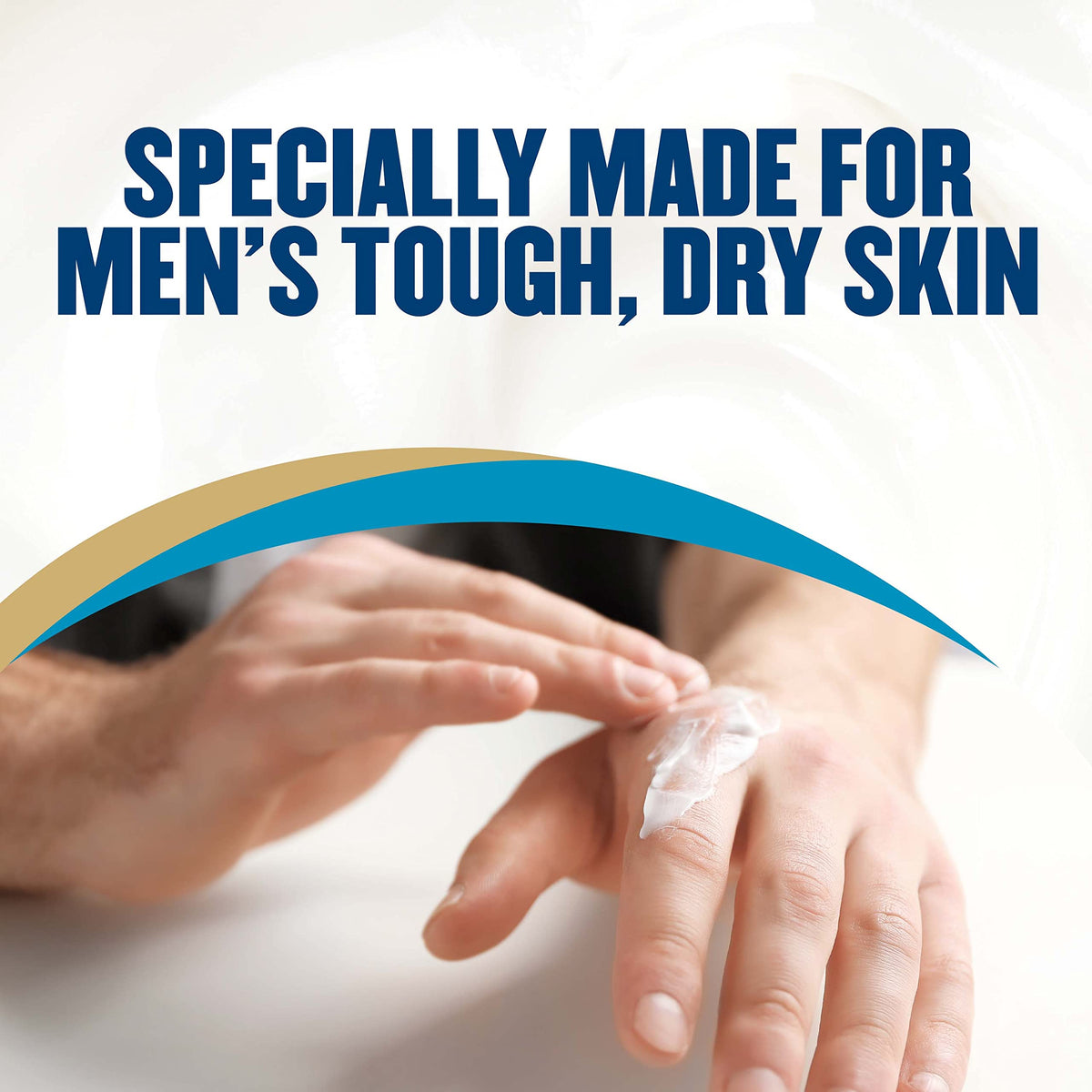 Gold Bond Men's Essentials hypoallergenic dermatologist-tested label on packaging.