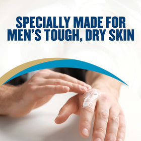 Gold Bond Men's Essentials hypoallergenic dermatologist-tested label on packaging.