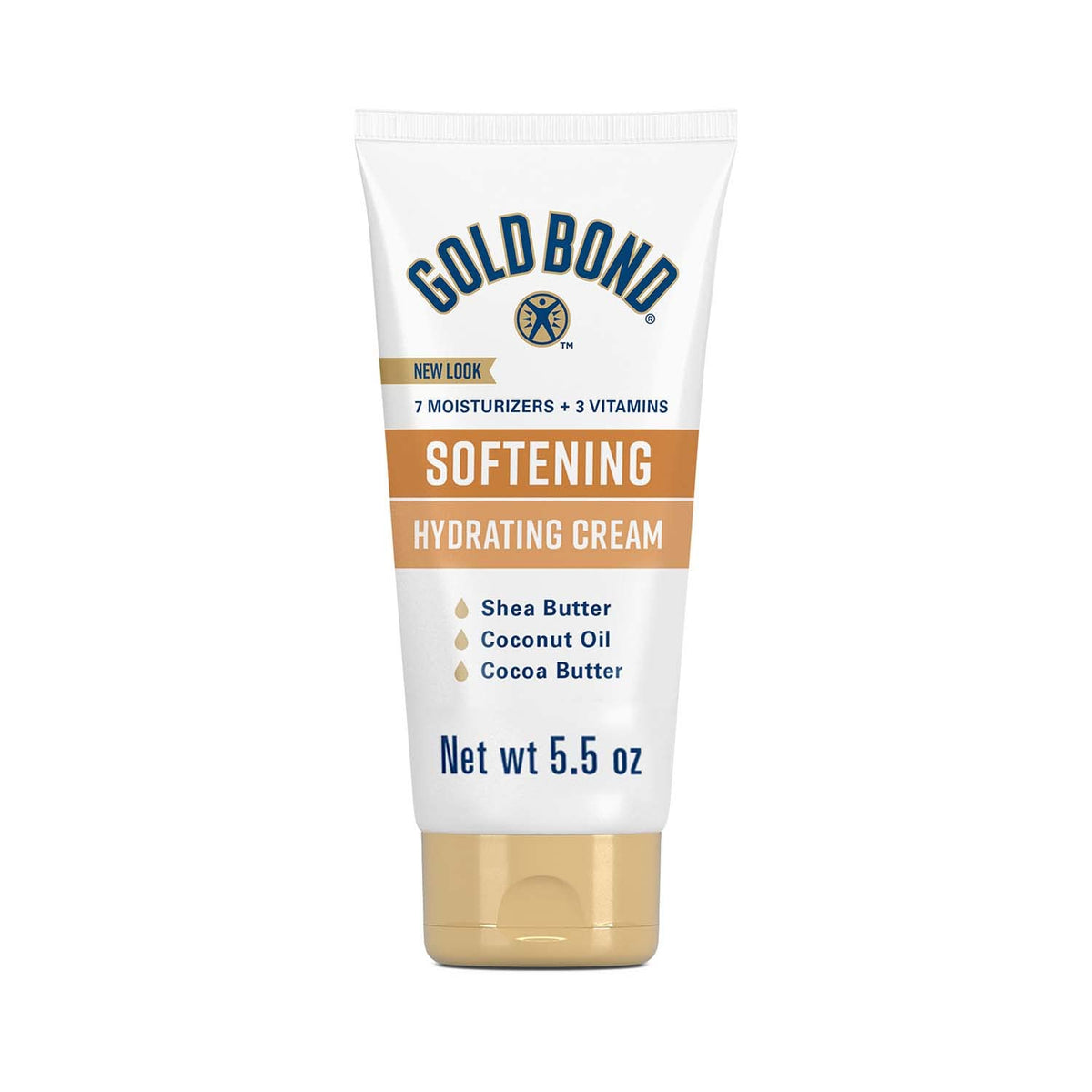 Gold Bond Softening Hydrating Cream with shea butter for smoother, moisturized skin.