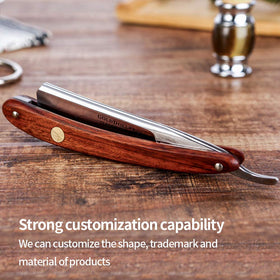 Gold Dollar straight razor balanced weight for comfortable handling.