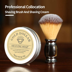 Gold Dollar retro shaving experience evokes vintage barber vibes.