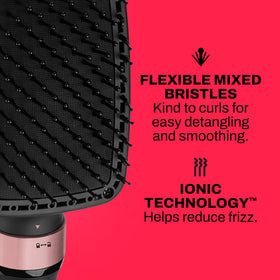 Gold N Hot Ionic Dryer detachable brush demonstrates portable storage convenience.