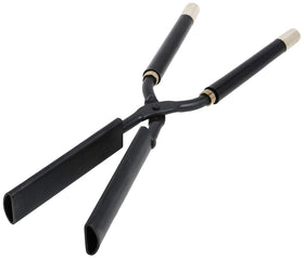 Gold N Hot professional stove flat iron features heat-resistant Marcel handles for safer use.