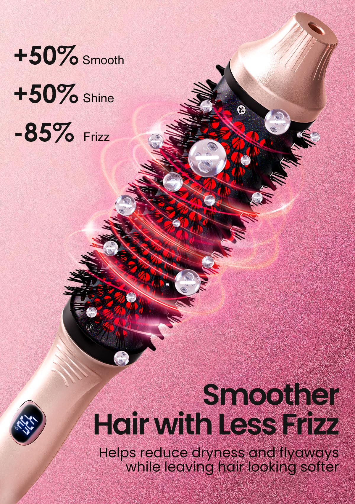 GOLD TIME 5-inch ergonomic barrel highlights faster styling and volume.