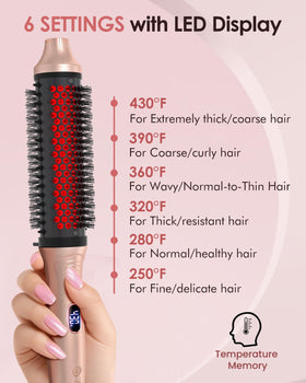 GOLD TIME infrared thermal brush 1.7-inch barrel for faster blowouts