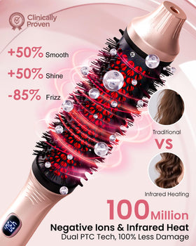 GOLD TIME infrared thermal brush with LED display shows precise heat