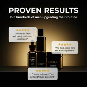 Travel-ready Golden Grooming kit packaging for grooming on the go