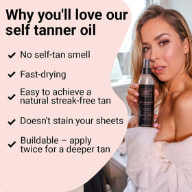 Golden Star Beauty hyaluronic acid ingredient highlights hydration during tanning