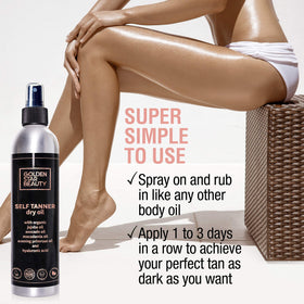 Golden Star Beauty no orange hue with a natural bronze glow