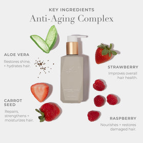 Goldie Locks Anti-Frizz Smoothing Cream with berry oils nourishes hair.